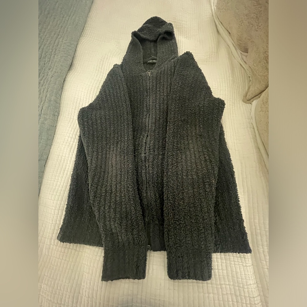 Barefoot dreams hooded zip jacket